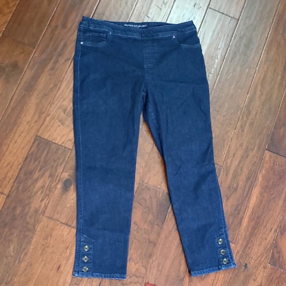 Chico's Dark Blue Ankle Jeans